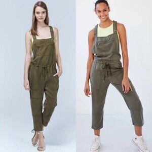 Aritzia Wilfred Free Green Lyocell Valletta Overalls Size XXS Jumpsuit‎ Playsuit
